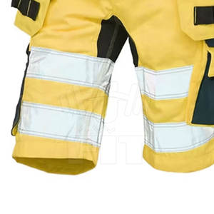 Shorts de travail à bande réfléchissante haute visibilité pour hommes, respirants et de haute qualité avec logo personnalisé, neufs - Product Image 5