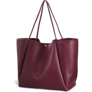 Sac à main en cuir PU pour femme, grande capacité, sac à bandoulière, design minimaliste, pour le quotidien, le bureau, les courses - Product Image 6