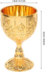 Calice à vin en laiton moderne européen écologique, petit gobelet décoratif pour la maison et l'exposition - Product Image 4