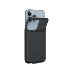 High Capacity USB Power Bank Battery <b>Case</b> <b>for</b> <b>iPhone</b> Phone Wireless Charging TPU + PC Material 5V 1000mAh Backup <b>Charger</b> Input - Product Image 5