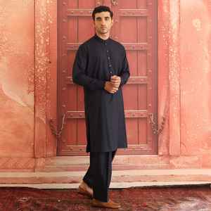 Trajes Tradicionales Pakistaníes de Shalwar Kameez Largos para Hombre, Térmicos, Transpirables, Casuales, para Fiestas, Bodas, Tallas Grandes, Venta al por Mayor - Product Image 5