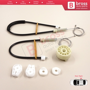 BWR566 ensemble de réparation de lève-vitre électrique arrière droit pour Megane MK2 EM0/1 2002-2009 CC Cabriolet Convertible 8201010932 - Product Image 3