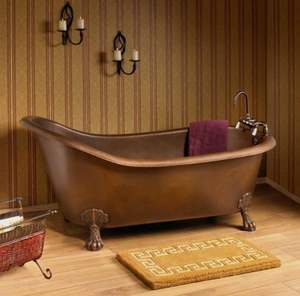 Bañera independiente de cobre puro de estilo moderno de Venta caliente del vendedor indio con acabado antiguo martillado a un precio económico - Product Image 4