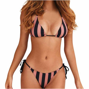 Ensemble bikini 2 pièces pour femmes très vendu, de haute qualité, imprimé animal, décoration en cristal, respirant, logo frontal, tendance mode - Product Image 2