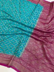 Saris en soie brocart sur mesure dans des couleurs et des motifs sur mesure idéaux pour les magasins de tissus et les créateurs de robes - Product Image 4
