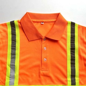 Camisa de Trabajo Personalizada 100% Algodón Ligero Reflectante de Manga Corta con Botones - Product Image 6
