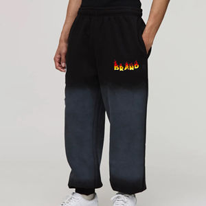 2025 nouveau arrivé personnalisé DTG imprimé Logo soleil décoloration lavé pantalons pour hommes 100% coton lourd Streetwear pantalons de survêtement pour hommes - Product Image 6