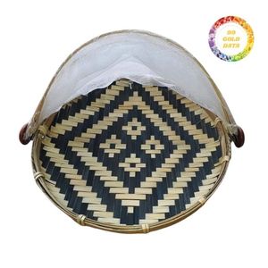 Panier de décantation plat en bambou 99 Gold Data, design élégant pour les marchés internationaux - Product Image 1