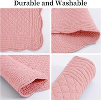 Napperons matelassés 13x18 pouces napperons rectangulaires pour Table de cuisine 100% coton tissu