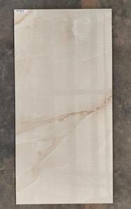 Décor de luxe 600x1200mm Carreaux de sol en porcelaine haute brillance Poli Aesenia Onyx Beige avec texture aspect marbre pour murs - Product Image 3