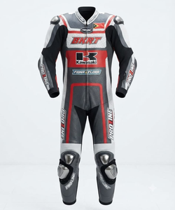 Combinaison de course en cuir de vache/canguro authentique Rawasaki pour hommes, équipement de course professionnel pour moto, combinaison de course sur circuit/Traje CE - Product Image 1