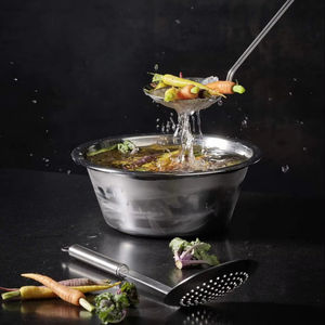 Cuencos Cónicos de Acero Inoxidable para Mezclar y Colar, Coladores y Escurridores Ecológicos Aptos para Lavavajillas - Product Image 1