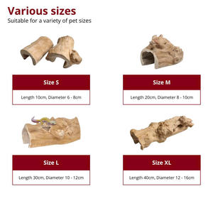 Superventas, además estética para terrario, escondite de túnel de animales pequeños para simular hábitat natural hecho en Vietnam - Product Image 2