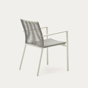 Ensemble d'extérieur Table à manger en aluminium avec chaise en corde Meilleur style-Kanaka - Product Image 3