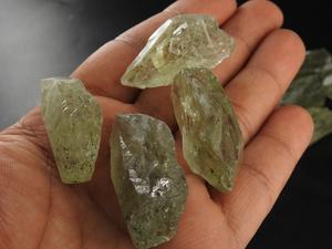 Bâtons bruts de cristal d'améthyste verte naturelle, point de guérison minérale, 30-40 mm, certifié par un tiers, PMEGEMSBEADS RC1 - Product Image 4