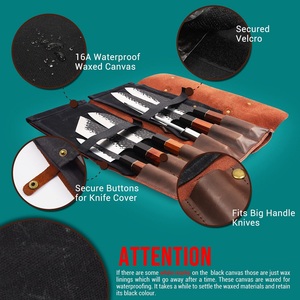 Best Quality Customized Leather Knife <b>Roll</b> Bags Premium Genuine Leather Lightweight OEM Supported Low Prices for New <b>Tool</b> Bags - Product Image 4