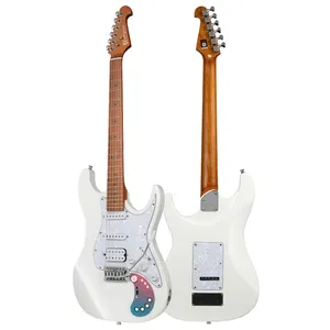 OEM Bullfighter D-160SE New ST solo guitarra electrica manufacturers white Alder wood Smart Electric Guitar with effect device