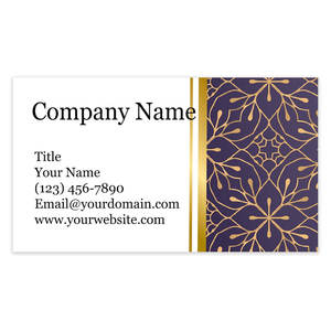 Tarjetas de Visita Personalizadas Premium, Su Puerta de Entrada al Éxito, Color Morado Lujoso, 3.5" X 2" - 14Pt, Tarjetas de Visita - Product Image 4