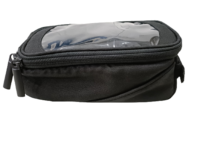 Nouveau sac avant de vélo en Polyester recyclé de couleur noire élégante sac de support Mobile de Cycle étanche pour sac de vélo unisexe