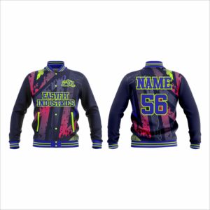 Baseball Varsity <b>Jacket</b> Men Autumn Zipper Front Logo High Street Style <b>Fleece</b> <b>Lining</b> Eco-friendly Waterproof Quick Dry - Product Image 6