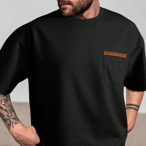 T-shirt d'été au look vintage 100% coton respirant surdimensionné impression personnalisée pour Streetwear marque privée OEM de marque disponible - Product Image 3