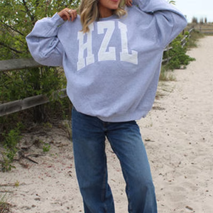 Winter <b>Long</b> Front Custom Embroidered Mock Neck Oversized <b>Sweatshirt</b> <b>for</b> <b>Women</b> - Product Image 3