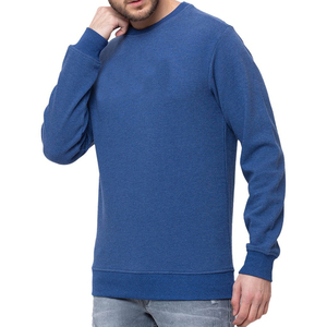 เสื้อสเวตเตอร์ขนแกะปักคอตตอนคอกลมสำหรับผู้ชายเสื้อสวมหัวสำหรับฤดูหนาวสีพื้นออกแบบได้ตามต้องการ - Product Image 1
