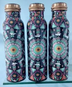 Bouteille d'eau élégante pour la maison, l'hôtel, le Restaurant, le bureau, Unique, longue bouteille d'eau de couleur jaune et grise, grande table à boissons - Product Image 5