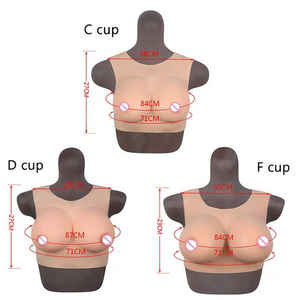 Cuello Redondo Silicona Formas de Pecho Artificial Sexy Pechos Grandes Prótesis para Travestis Drag Queen Shemale Transgénero - Product Image 5