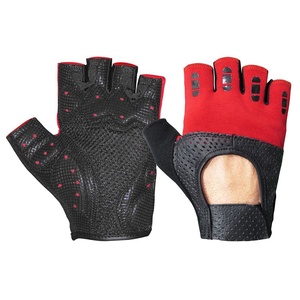 Nouveau design professionnel pour la musculation, la gym et l'entraînement : Gants de sport respirants en cuir, demi-doigts, ajustables pour l'extérieur - Product Image 1
