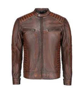 Chaqueta acolchada larga de imitación de PU de cuero auténtico, ropa cálida de invierno, relleno de algodón, acabado transpirable, acepta los requisitos del cliente - Product Image 2