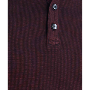 100% algodón para hombre para Polo elegante patrón sólido rojo cómodo tejido de punto transpirable manga corta para cualquier ocasión - Product Image 4