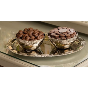 Cuenco de Metal plateado de calidad superior, cuenco decorativo para servir en el hotel, Cuenco para dulces de Chocolate de diseño moderno, el precio más barato - Product Image 4