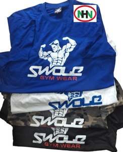 เสื้อยืดคอกลมผ้าคอตตอนสำหรับผู้ชายพิมพ์ลายผ้าไหมสีฟ้าสำหรับ100% เสื้อคอกลมสไตล์เรียบง่ายไซส์ใหญ่พิเศษแบบสั่งทำ - Product Image 1