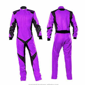 Trajes de nailon/algodón para carreras de karts cómodos al por mayor, traje de carreras ignífugo de una pieza para motocicleta, ropa personalizada para karts - Product Image 1