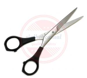 Venta al por mayor de acero inoxidable con logotipo personalizado tijeras de peluquero de alta calidad mango de plástico Cuidado Personal tijeras de aseo - Product Image 4