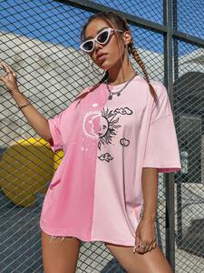 Camisetas con Logo impreso personalizado para mujer, Camiseta de algodón y poliéster, ropa informal, camisetas elegantes a la venta - Product Image 6