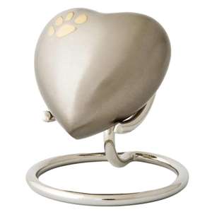 โกศเคลือบสีน้ำเงินรูปหัวใจสำหรับงานศพสายรัดลายดอกไม้แกะสลักรูปสัตว์เลี้ยงขนาดเล็กสำหรับงานฌาปนกิจงานฝีมือสุดพิเศษ - Product Image 6