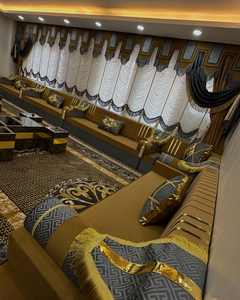 Asientos Orientales para el Suelo, Sofá Étnico, Sofá Árabe Majlis, Sofá Estilo Otomano, Conjunto Árabe Jalsa, Asientos Orientales de Lujo para el Suelo - Product Image 4