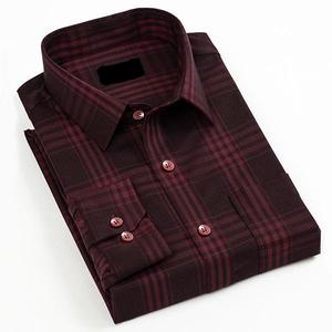 Chemises habillées décontractées formelles à manches longues pour hommes, en polyester ou en 100% coton de différentes couleurs, payées sur mesure - Product Image 5