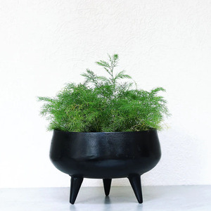 Hermosas macetas verdes de suelo negro mate para uso en interiores y exteriores, macetas sostenibles ecológicas elegantes para la vida moderna - Product Image 1
