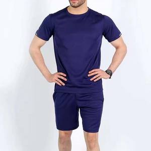 Ensemble 2 pièces pour hommes, t-shirts à manches courtes et shorts tendance pour l'été, taille plus, coton respirant, style décontracté, style streetwear - Product Image 5
