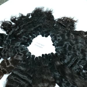 Vente en gros de cheveux de lune ondulés bruts non traités à bas prix Vendeur de cheveux vierges purs Faisceau naturel à double trame Faisceau de cheveux humains birmans - Product Image 3