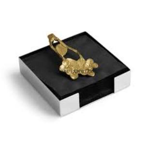 <b>Leaf</b> Designing Gold Plated Pure Brass Table Decoration Tissue <b>Paper</b> Holder Attractive New Arrival Home Decor Tissue Dispenser - Product Image 6