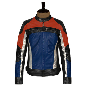 Veste en cuir de course moto pour homme de haute qualité, nouveau style avec logos personnalisés, veste en cuir très vendue pour homme - Product Image 1