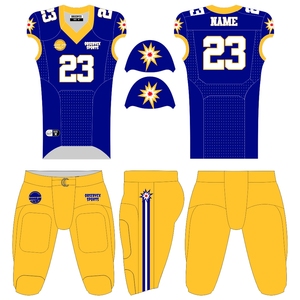 MAILLOTS DE FOOTBALL AMÉRICAINS PERSONNALISÉS AVEC NUMÉROS CHROMÉS UNIFORMES DE FOOTBALL - Product Image 1