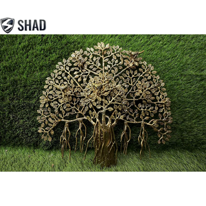 Arte de pared decorativo para colgar en la pared de árbol baniano de latón tradicional para sala de estar y decoración del hogar - Product Image 5