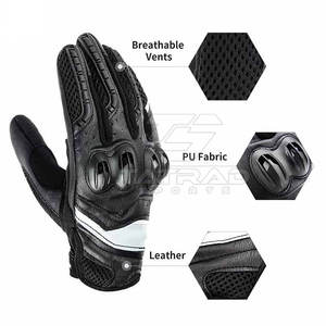 Guantes de Carreras al por Mayor con Diseño Personalizado, Transpirables, de Secado Rápido, para Deportes al Aire Libre, de Dedo Completo, Ligeros, Duraderos, de Cuero con Cierre de Gancho y Bucle - Product Image 3