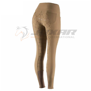 Jodhpurs ecuestres para mujer que ofrecen un diseño delgado de tela resistente a la humedad y comodidad confiable para el entrenamiento y el espectáculo - Product Image 3