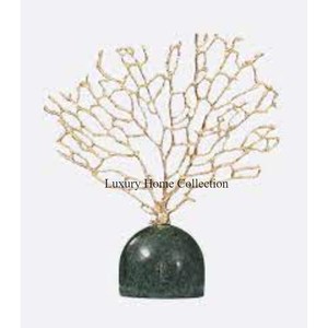 Nouvelle sculpture décorative en métal personnalisable en gros et objet fantaisie en forme d'arbre couleur or fournitures de décoration pour la maison de l'Inde - Product Image 6